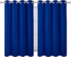 Royal Blue Thermal Blackout Curtains/52 x 54 Inch/Set of 2 Panels Room - Image 2