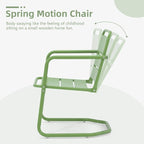 MELLCOM Patio Chairs Set of 2, Small Patio Furniture Set - Image 4