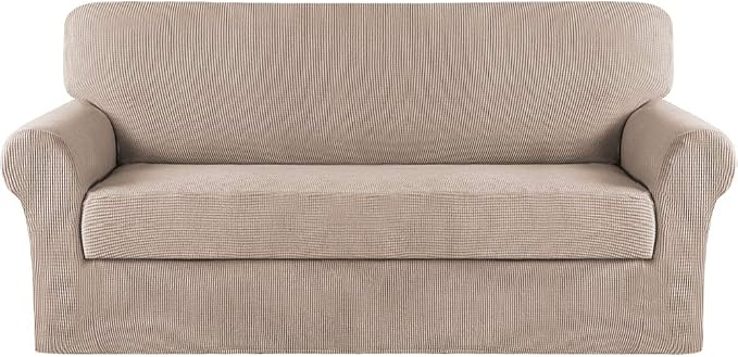Turquoize Stretch Sofa Slipcover 2 Pieces Sofa Cover Couch Cover by Turquoize