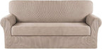 Turquoize Stretch Sofa Slipcover 2 Pieces Sofa Cover Couch Cover by Turquoize