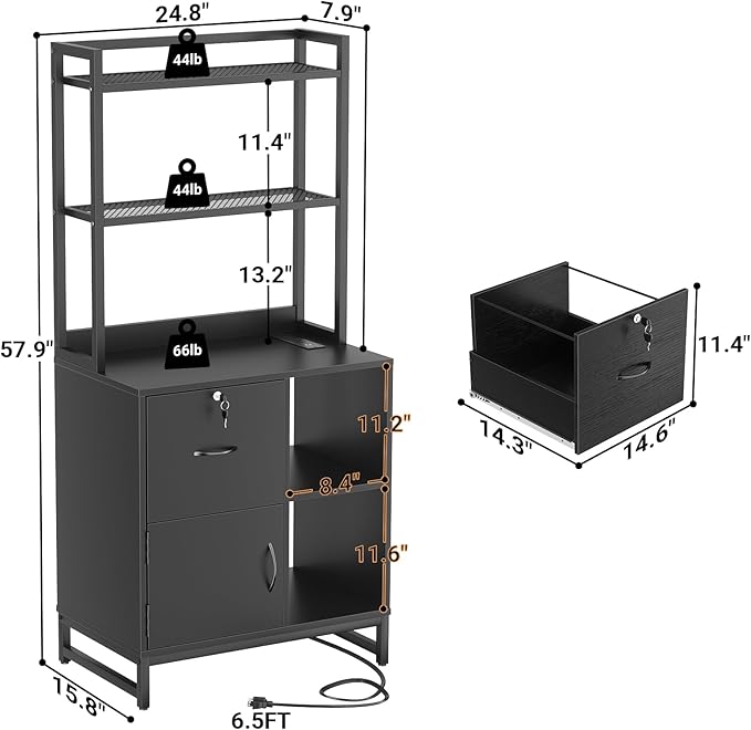 Homieasy Vertical Filing Cabinet - Image 2