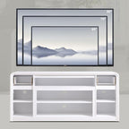 Modern TV Stand for 80 Inch TVs, Media Console Cabinet w/Soundbar & Adjustable - Image 3