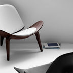 OAKHAM Shell Chair for Living Room, Ergonomic Plywood Accent Mid Century Modern - Image 5