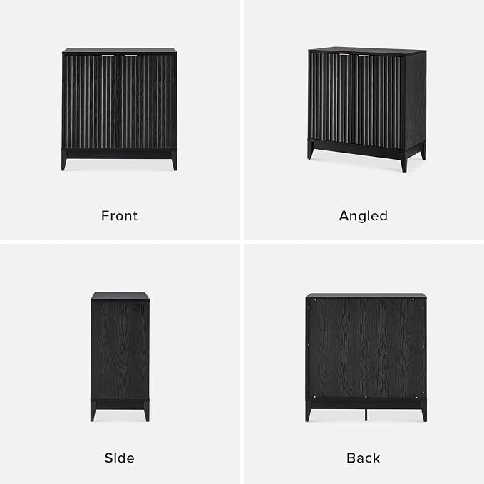 mopio Brooklyn Fluted Storage Cabinet, Modular Accent Buffet Sideboard - Image 5
