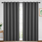 Yakamok Room Darkening Curtains 70x84 inch Length Charcoal Grey-Living Room | 2 by Yakamok