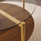 LumFurn Round Coffee Table, Mid-Century Modern Design, D30“ x H17”, - Image 6
