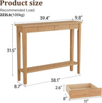 AQIMUELE Wood Console Table - Image 2