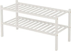 ROMGUAR CRAFT 2 Tier Bamboo Shoe Rack - Image 8
