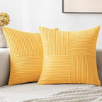 MIULEE Yellow Decorative Throw Pillow Covers by MIULEE