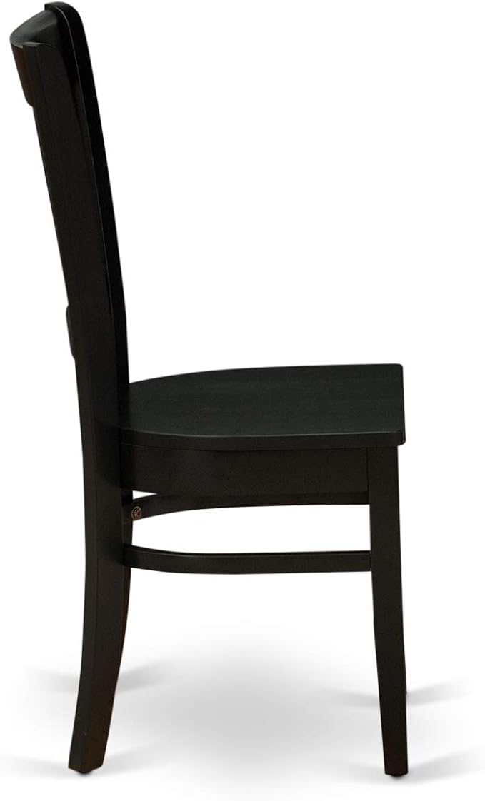 East West Furniture ANVA3-BLK-W 3 Piece Kitchen Table Set - Image 8