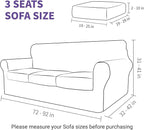 ZNSAYOTX Luxury Velvet Couch Cover 4 Piece Stretch Sofa Covers - Image 6