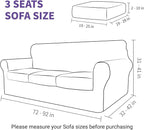 ZNSAYOTX Luxury Velvet Couch Cover 4 Piece Stretch Sofa Covers - Image 6