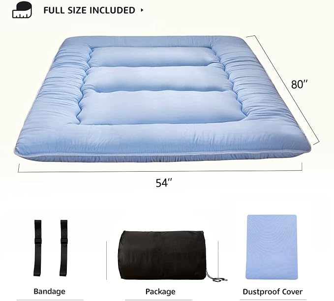 MAXYOYO Japanese Floor Mattress Futon Mattress, Thicken Sleeping Pad Foldable - Image 3