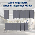 Room Divider 6FT Portable Room Dividers and Folding Privacy Screens, 6 Panel - Image 3