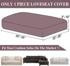 LA MEACK Couch Cushion Cover Loveseat Cover or 2 Seat Sofa Cover Washable - Image 6