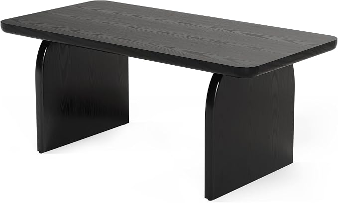 LITTLE TREE Farmhouse Coffee Table, 47 Inches Wooden Center Tables - Image 10
