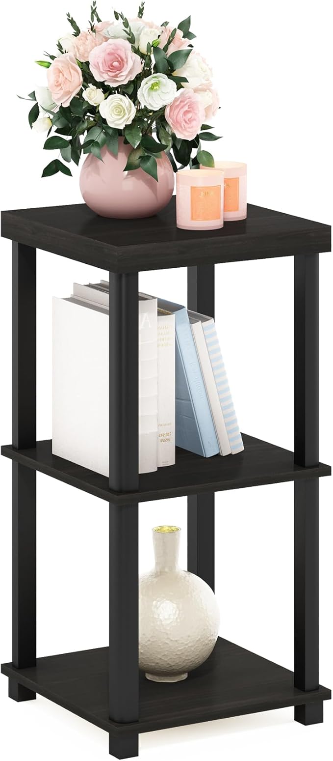 Furinno Turn-N-Tube Side Table, 3-Tier Thick Tabletop End Table by Furinno-FitsYourSpaceFitsYourBudget