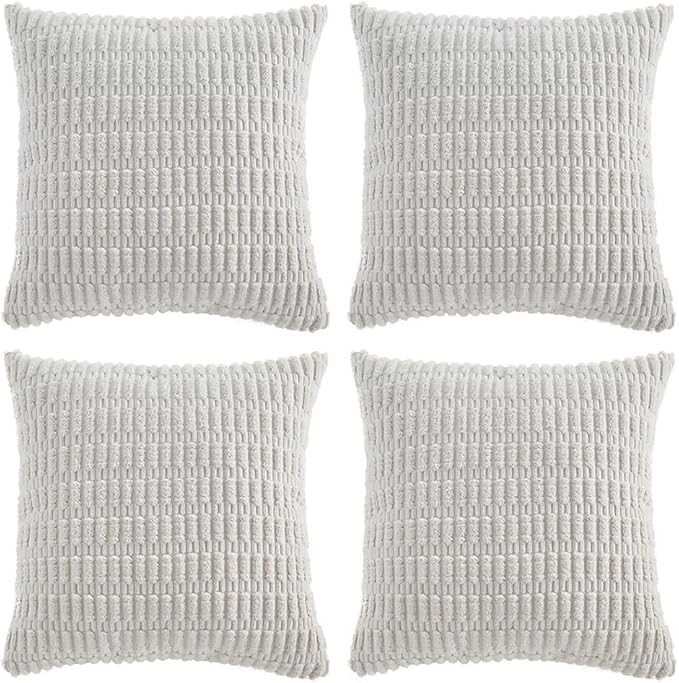 Fancy Homi 4 Packs Decorative Throw Pillow Covers by Fancy+Homi