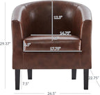 BELLEZE Accent Barrel Chair - Image 3