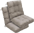 Outdoor Chair Cushions Set of 2, High Back Soft Seat Pad by zanwuhwyd