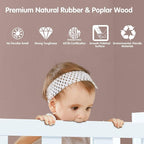 Costzon Toddler Bed Frame, 2 in 1 Convertible Wood Kids Bed w/Double Side - Image 3