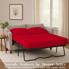 Sleeper Sofa Bed Sheet, 100% Cotton 400 Thread Count, 4 Piece Set, Deep Pocket - Image 3