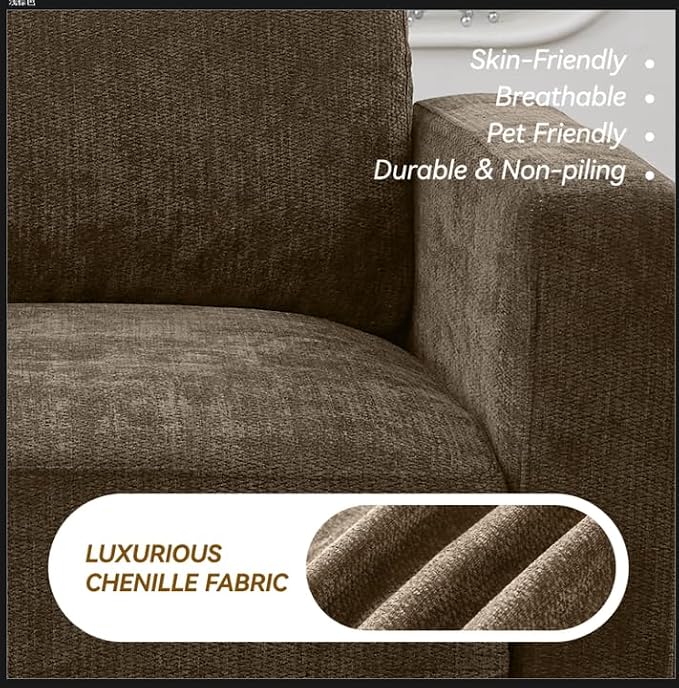 44.2" Chenille Oversized Chair - Image 8