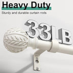 QDWIS Antique White Curtain Rods - Image 4