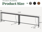 SUPERJARE 110.2 Inch Sofa Table - Image 3