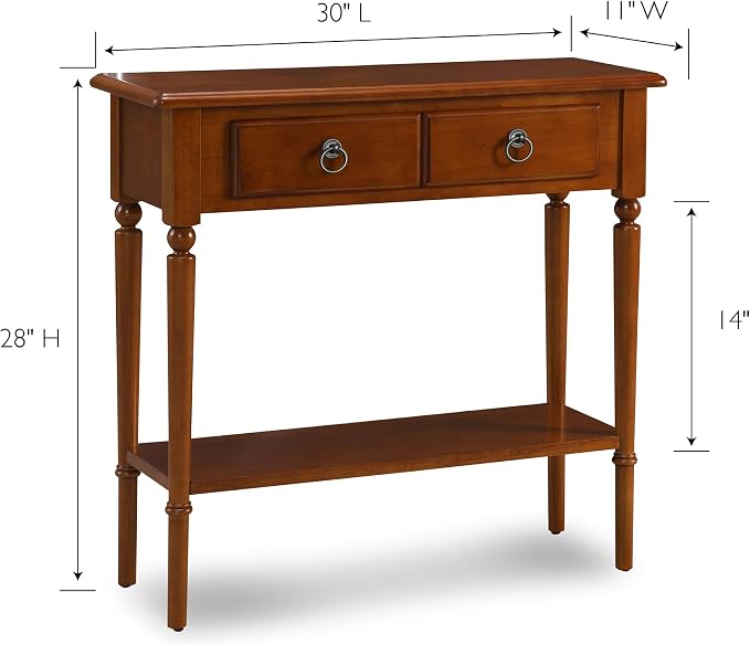 Leick Home Coastal Console Table, Solid Wood, - Image 3