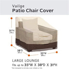 Vailge Patio Chair Covers, Lounge Deep Seat Cover, Heavy Duty and Waterproof - Image 2
