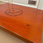 Rectangle 90X75cm Korean Coffee Table Folding Leg Asian Antique Style Living - Image 7