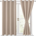 Blackout Curtains for Bedroom, 52 x 54 Inches Long, 2 Panels | Thermal by Hiasan