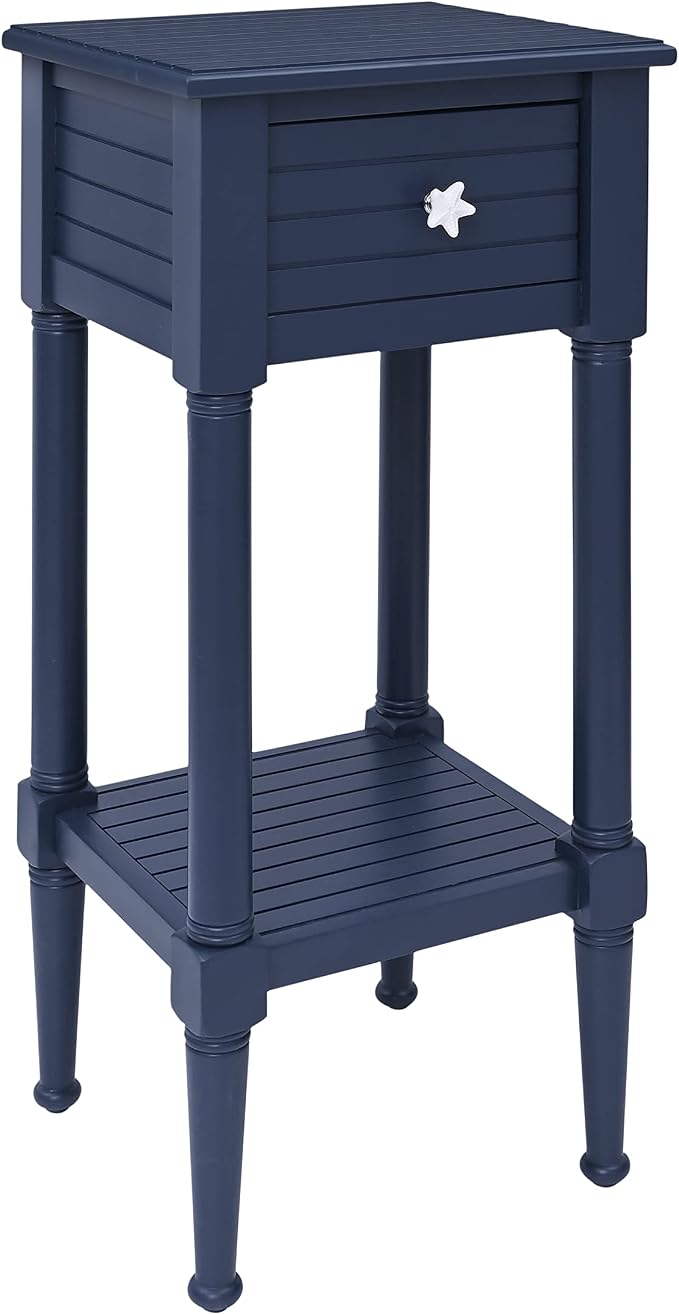 Linon Raleigh Navy Small Accent Table by Linon