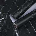 practicalWs 17.71''×196.8'' Marble Contact Paper Black/White Peel and Stick by practicalWs