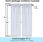 Simplebrand Lemon Sheer Curtains 96 Inches Long, Light Filtering Rod Pocket - Image 8