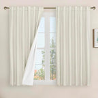 Linen 100% Blackout Window Curtains by LAMIT