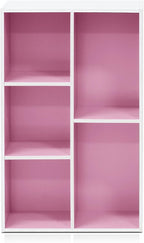 Furinno LUDER Book Shelf, 5-Cube Bookshelf, Reversible Bookcase, 9.4 x 19.5 x - Image 4