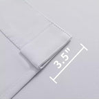 Joydeco 108 Inch 60% Blackout White Curtains 2 Panels, Elegant Soft Sheer - Image 4