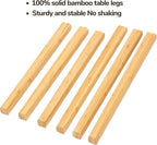 BAMEOS Bamboo Nesting Triangle End Table - Image 7