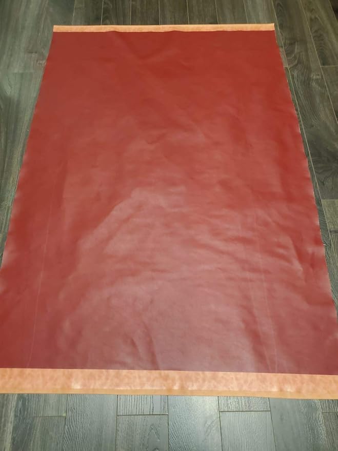 NAT Leathers | Burgundy Soft Faux Leather PU | 2 Yards Cut by The Yard | - Image 3