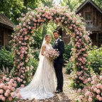 Mixed 10 Pcs Artificial Pompon Mum Set-8 Chrysanthemum & 2 Rose Red Daisy, Pink Silk Faux Flower for Vase Fall Floral Arrangements Wedding Centerpiece DIY Home Indoor Outdoor Decor (No Vase) - Image 6