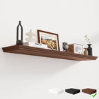 Fun Memories Floating Shelves 48 Inch Long, 9.3 Inch Deep Classic Crown Molding by FunMemories