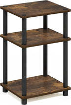Furinno JUST Side Table, 3-Tier End Table, Open Shelves Night Stand, Bedside - Image 7
