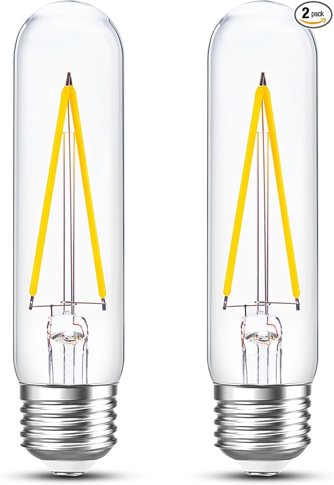 Dimmable E26 T30 T10 LED Bulb Long Tube Light Bulb 4W, Type T Tubular Light by PADMOLUDAZ