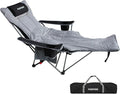 Reclining Camping Chair with Removable Footrest Lounge Chair with Headrest by POEPORE__LOOKGOODFEELGOOD