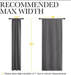 NICETOWN Grey Window Curtains for Bedroom - Image 6