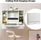 WATERJOY Small Wall Foldable Hideaway Storage Cabinets - Image 5