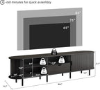 86.6" Mid-Century TV Stand - Image 2