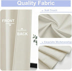 Simplebrand Ava Light Beige Light Filtering Curtains - Image 3